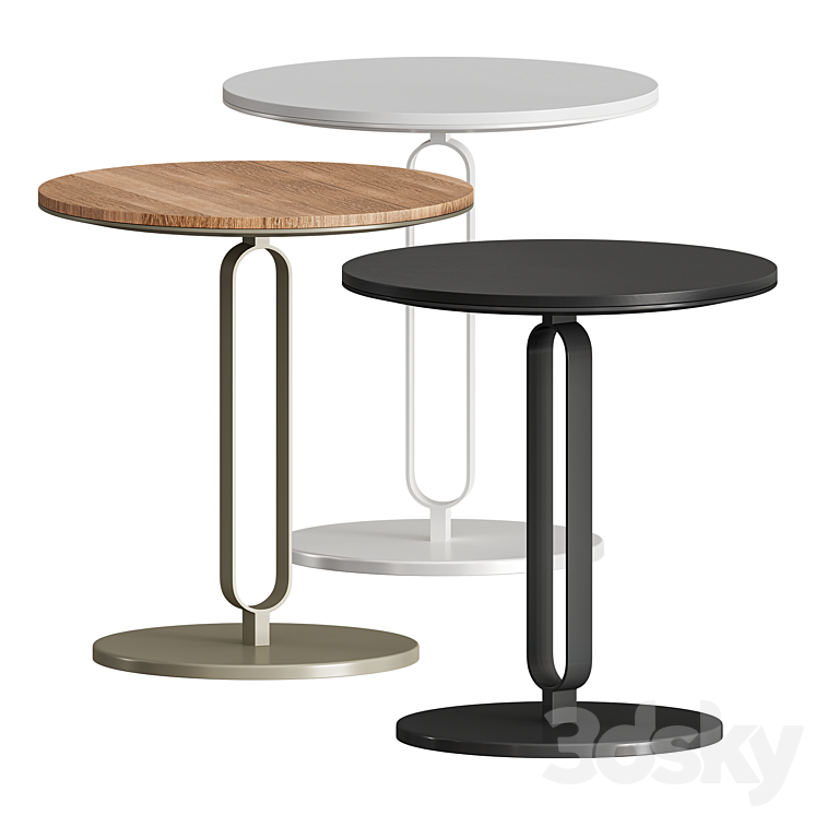 Alfred side table 3DS Max - thumbnail 1
