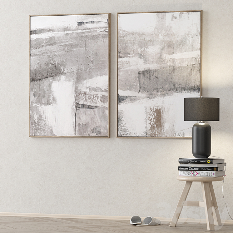 Large Living Room Wall Art C-309 3DS Max - thumbnail 2