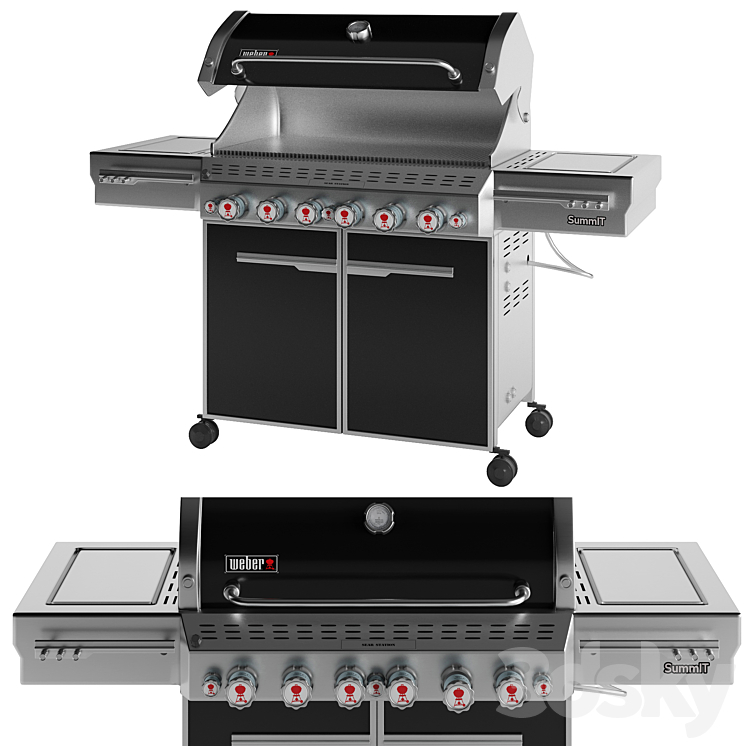 Outdoor Gas Grill 3D Model