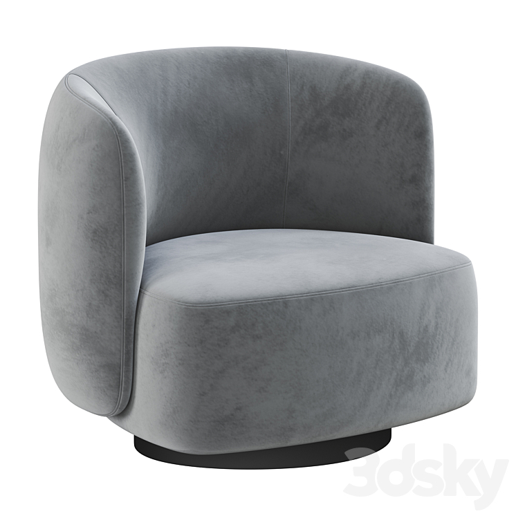 Taylor one seater armchair 3DS Max - thumbnail 1