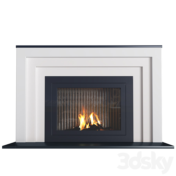 Art Deco style fireplace. Fireplace modern ArtDeco 3D Model