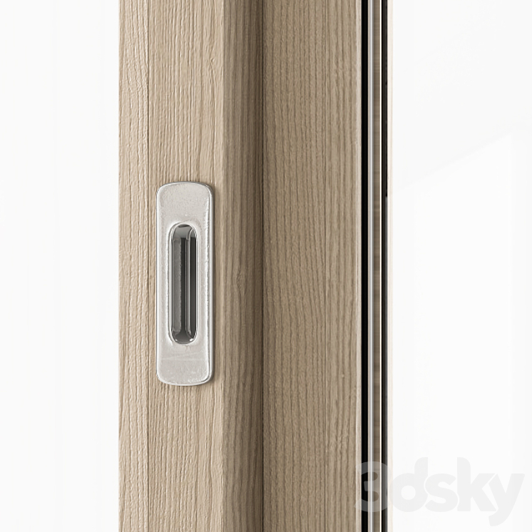 Sliding Wooden Window Modern – Windows Set 02 3DS Max Model - thumbnail 2