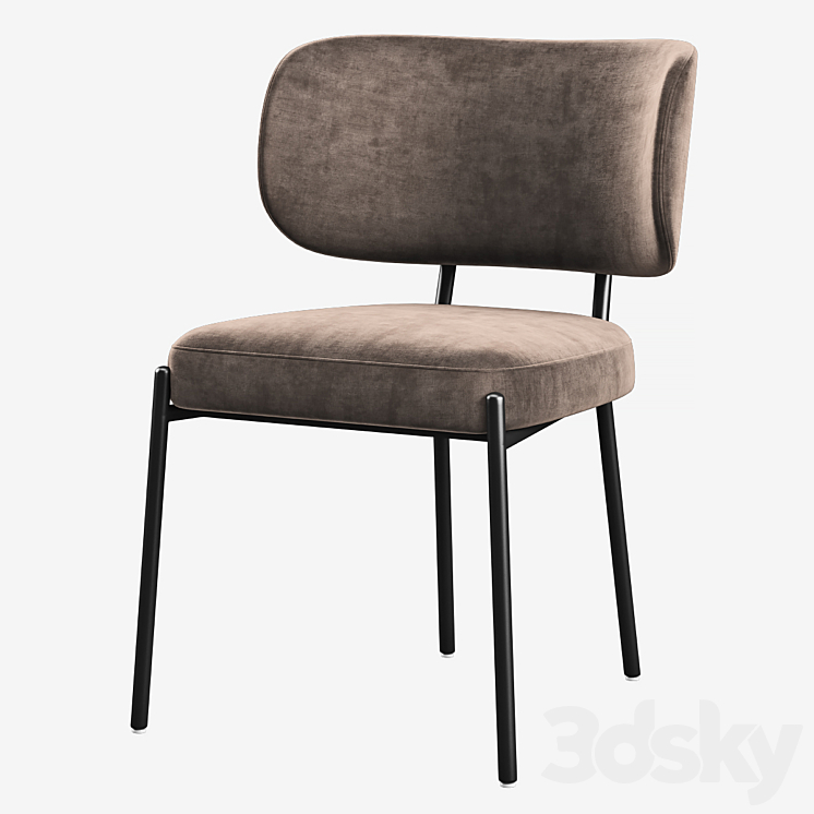 Chair Made Asare 3DS Max Model - thumbnail 1