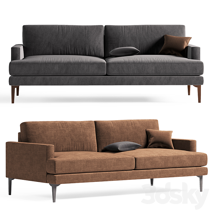 Andes Sofa Furniture 3DS Max - thumbnail 2