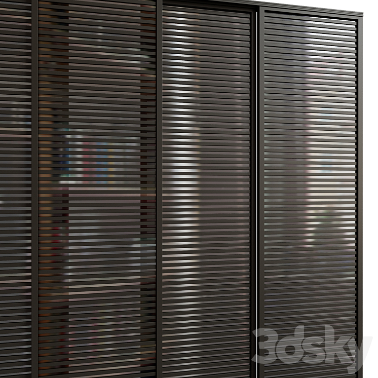 Sliding door 01 3D Model