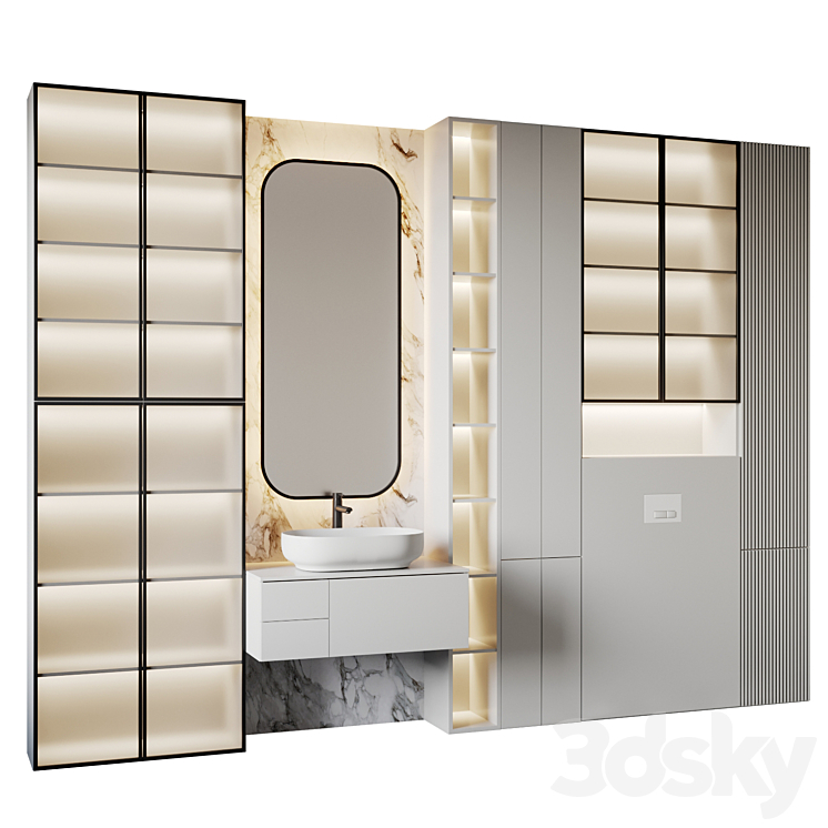bath set 26 3D Model