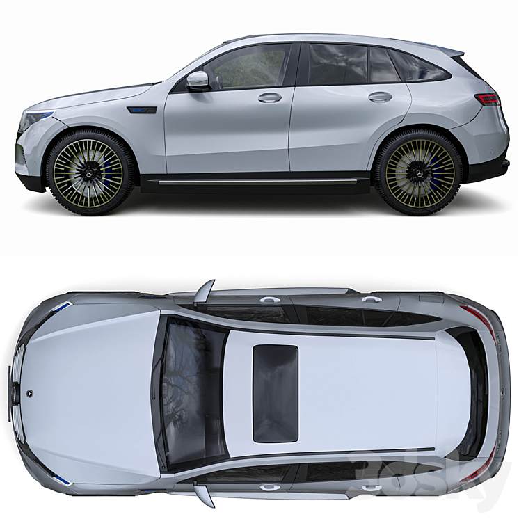Mercedes Benz EQC 400 3D Model