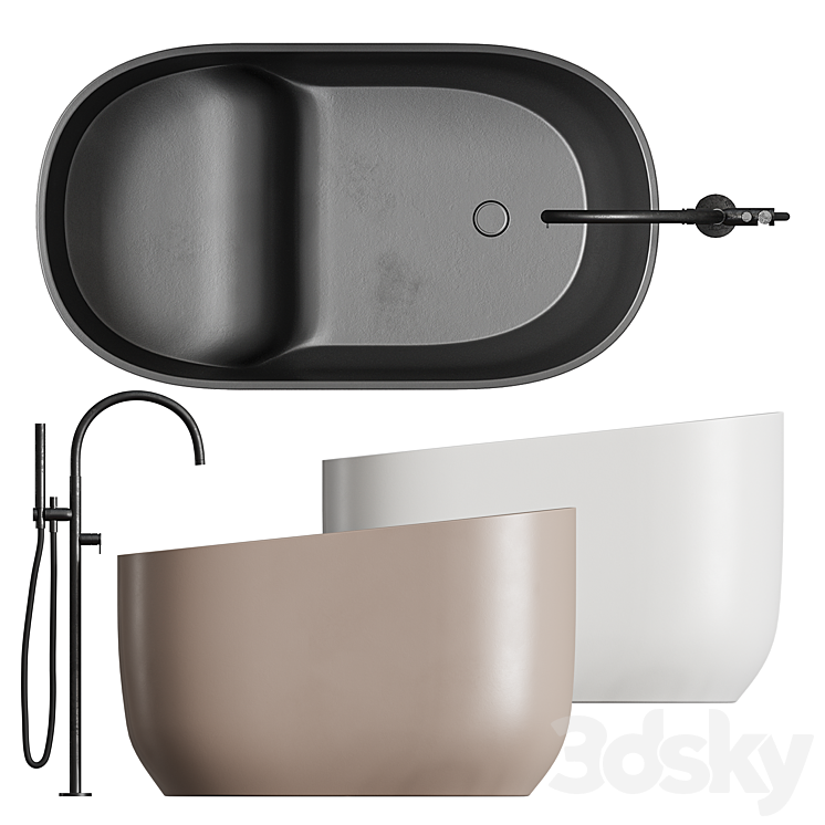 Rexa Design DIP Bathtub Bathtub 3D model