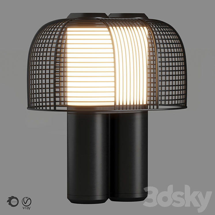 Table lamp YASUKE DCW éditions 3DS Max - thumbnail 1
