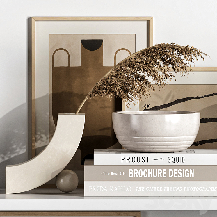 Decorative set 58 3D Model