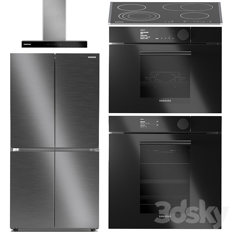 Samsung Kitchen Appliances Set 6 3DS Max - thumbnail 1