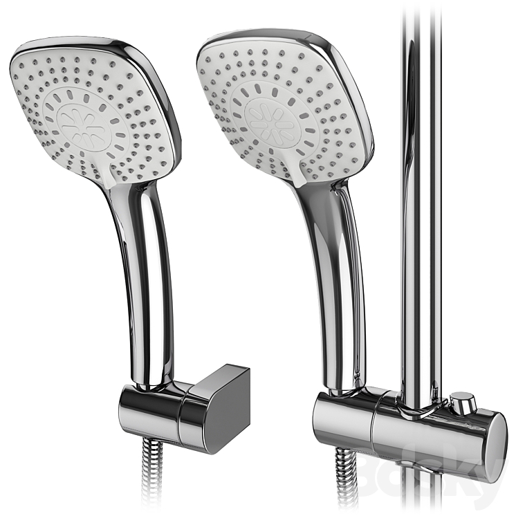Faucets and shower systems Grohe and IDEAL standard set 146 3D Model