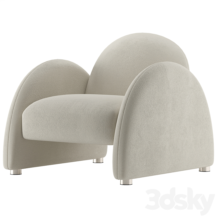 Accent Armchair 2LG 3DS Max - thumbnail 1