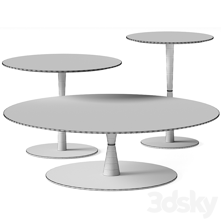 Minotti Jigger Coffee Tables 3D Model