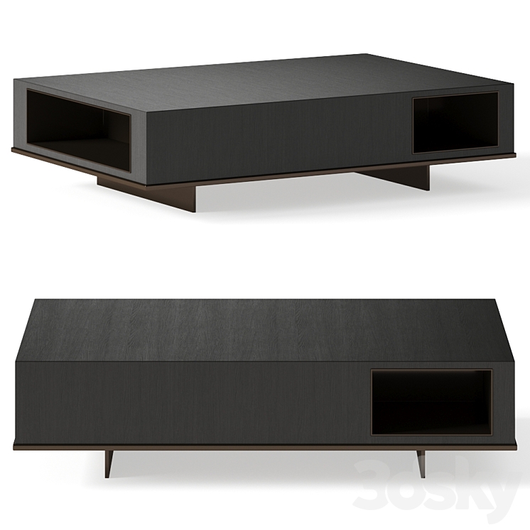 Minotti Roger Coffee Table 3DS Max - thumbnail 2