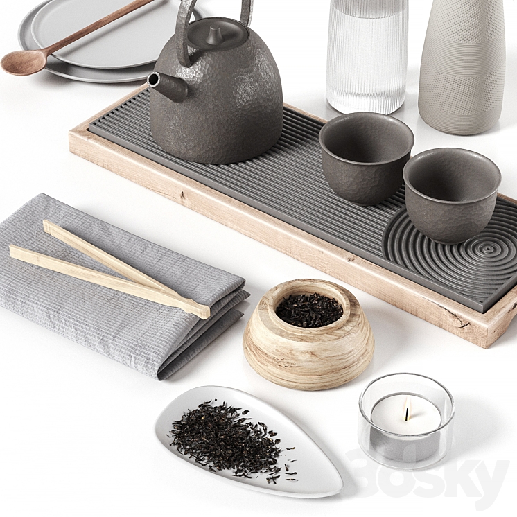 Decorative set 044 3D Model