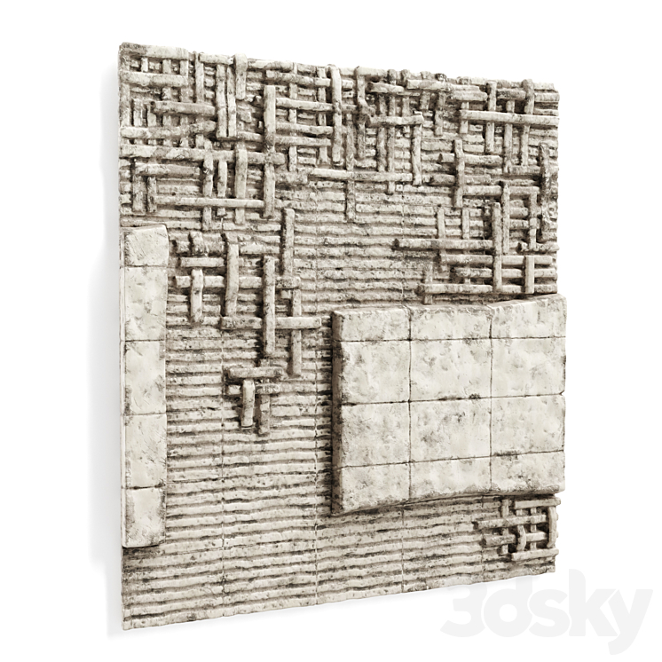 Peter Lane wallmounte ceramic panel 3DS Max - thumbnail 2
