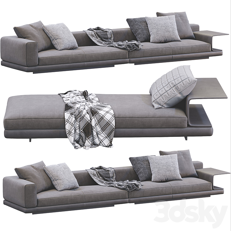 Sofa connery by minotti 3D Model