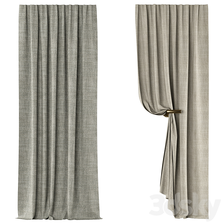 Curtains 135 | Kvadrat | Artic 3D Model