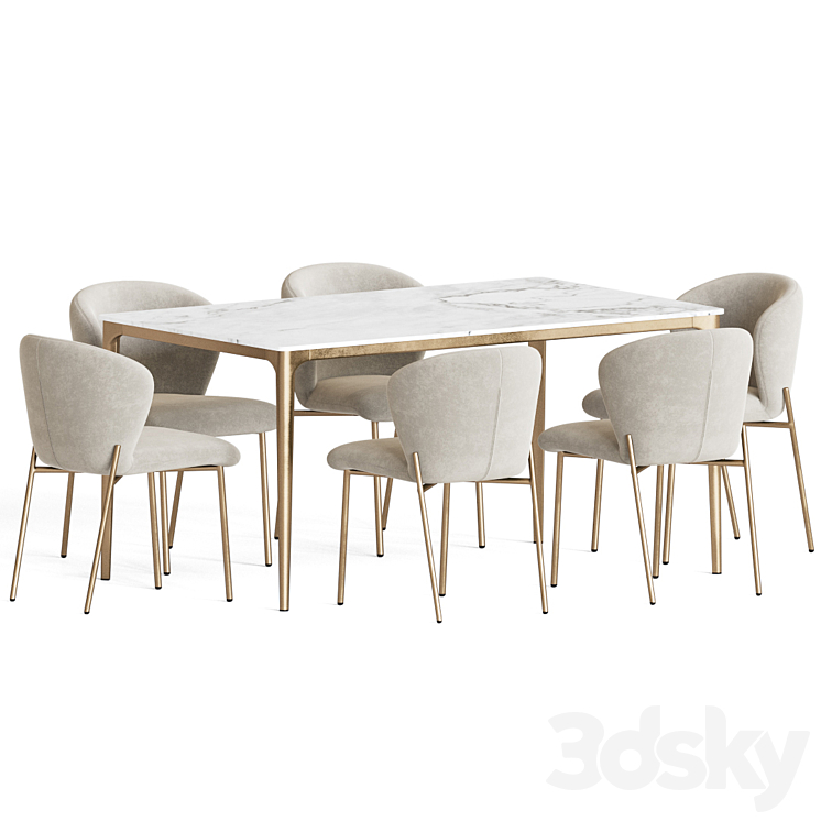 Dining Set 55 3D Model