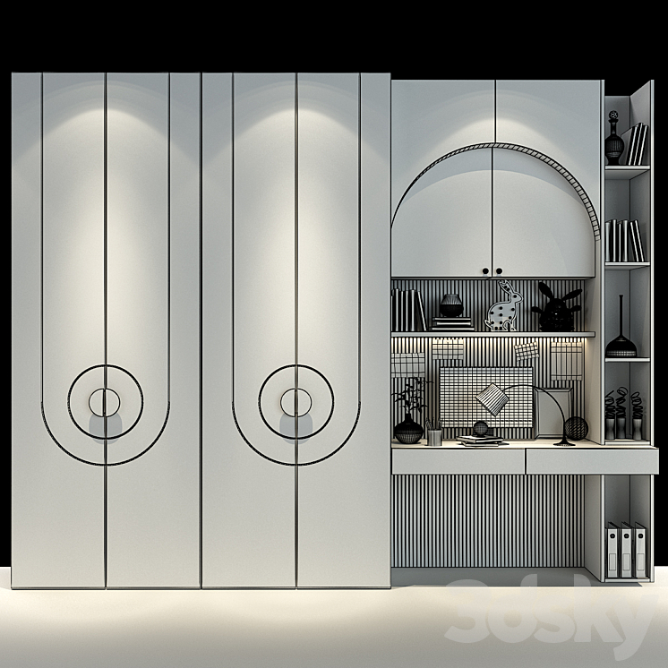 Furniture for a children 0481 3D Model
