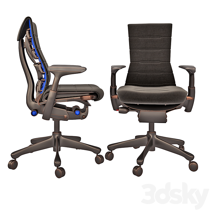 Embody gaming chair 3DS Max - thumbnail 2