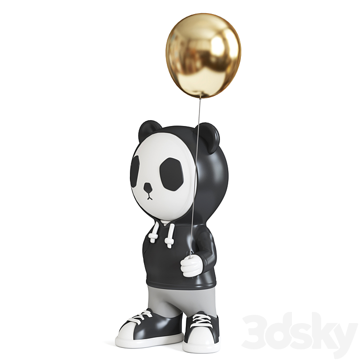 panda sculpture 3DS Max - thumbnail 2