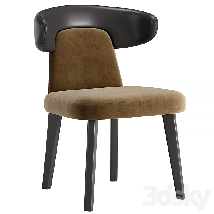 Dining chair 3DS Max - thumbnail 2