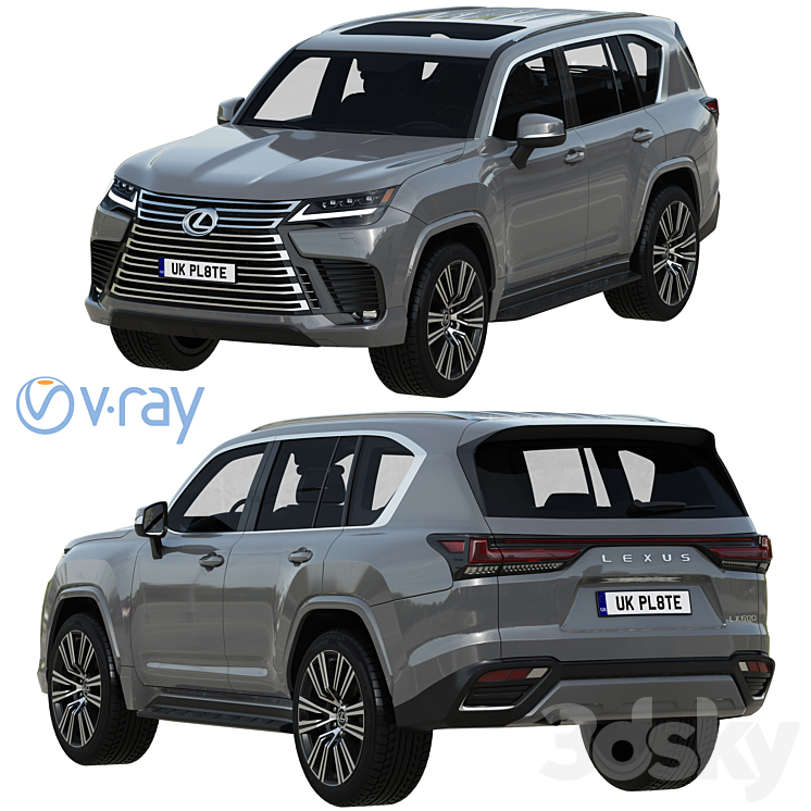 Lexus LX600 2022 3D Model