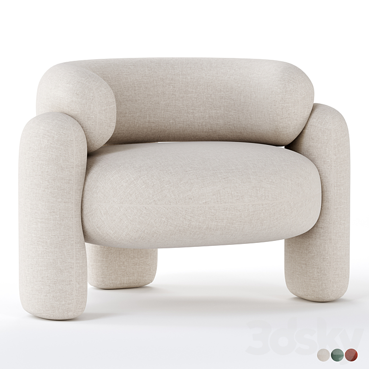 Embrace armchair by royal stranger 3DS Max - thumbnail 1