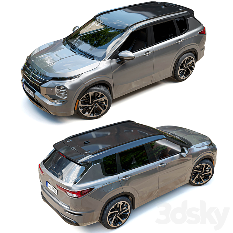 Mitsubishi Outlander 2022 3D Model