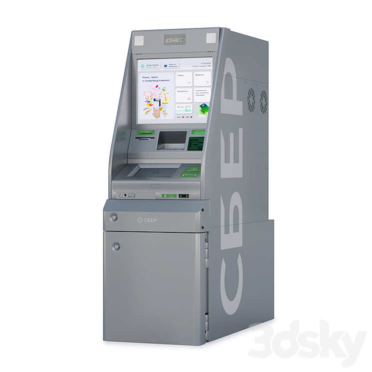 Sber ATM 3D Model