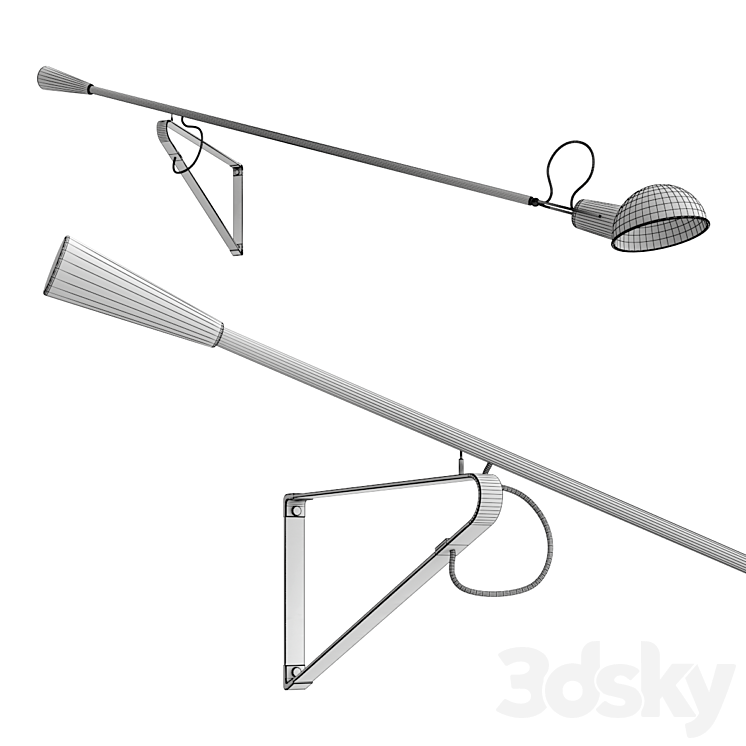 Wall-ceiling luminaire FLOS 265 3D Model