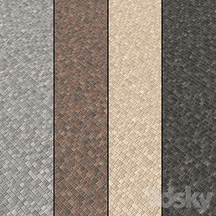 Paving Type 2 Set 13 3D Model