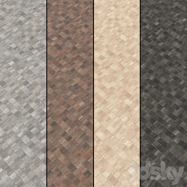 Paving Type 2 Set 10 3D Model