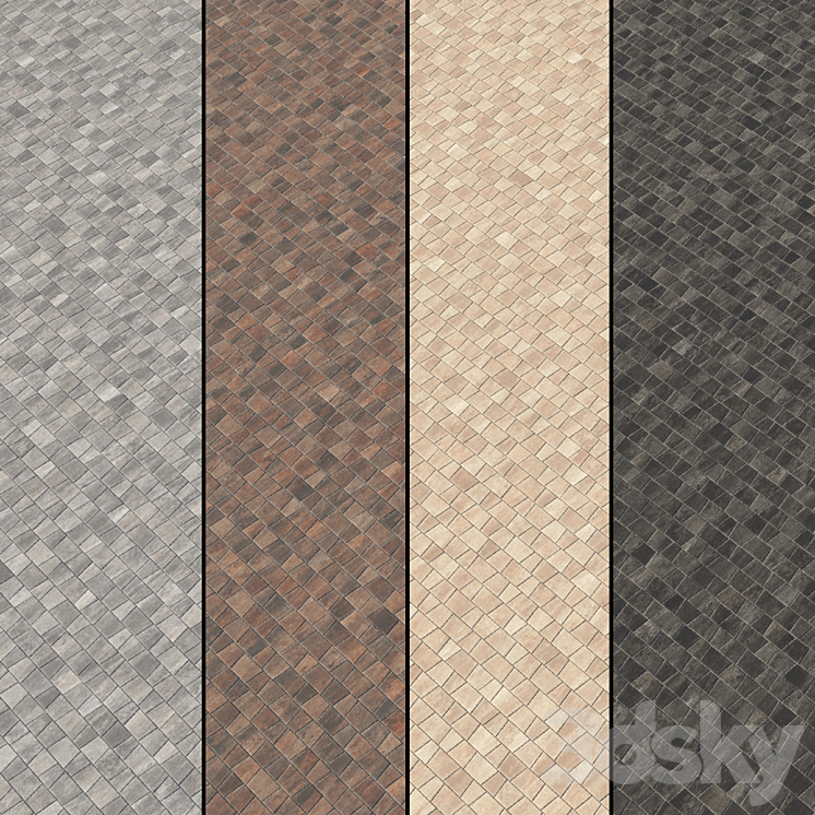 Paving Type 2 Set 12 3D Model