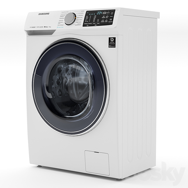 Washing machine Samsung 7KG 3D Model