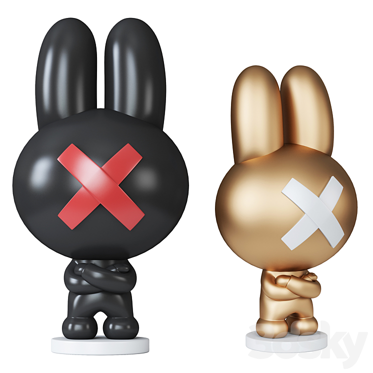 The rabbit sculpture 3DS Max - thumbnail 1