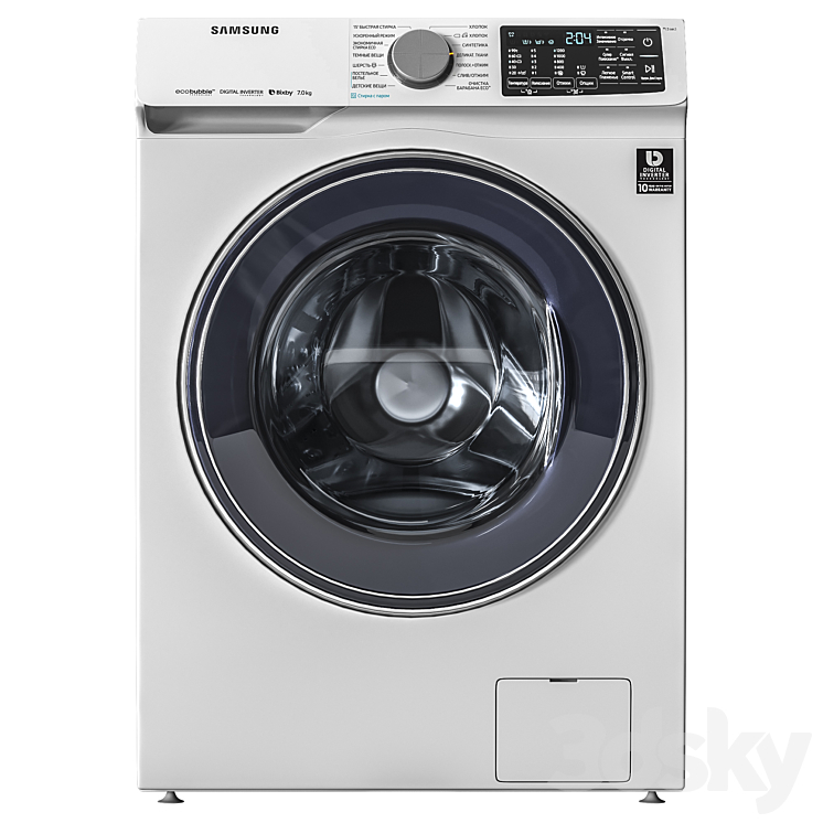 Washing machine Samsung 7KG 3D Model