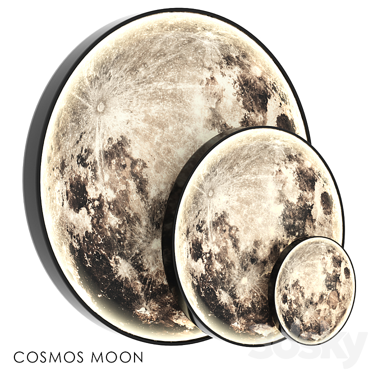 COSMOS MOON 3DS Max Model - thumbnail 1