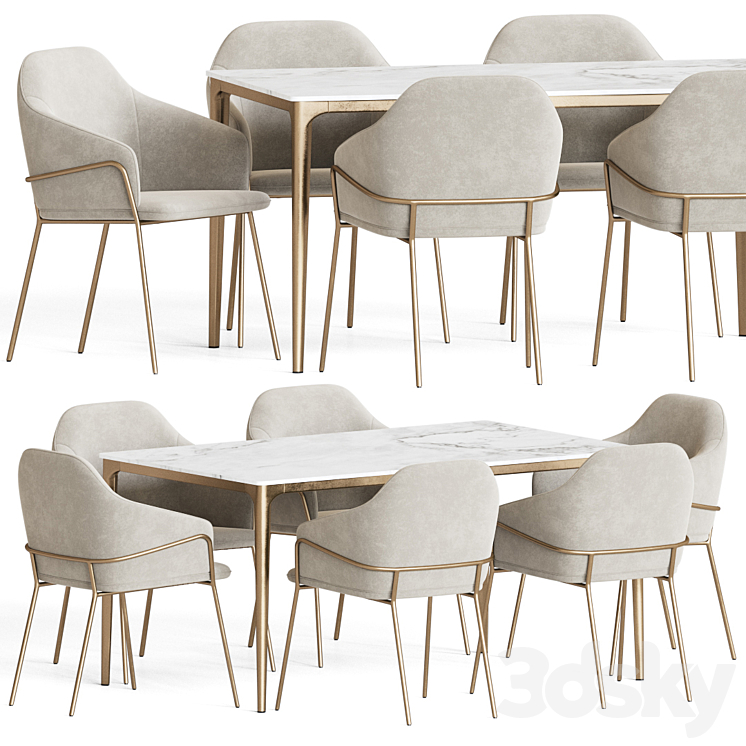 Dining Set 59 3D Model