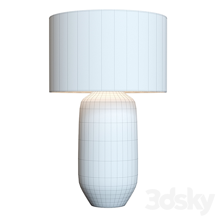 Crate & Barrel Cane Gray Table Lamp Table lamp 3D model