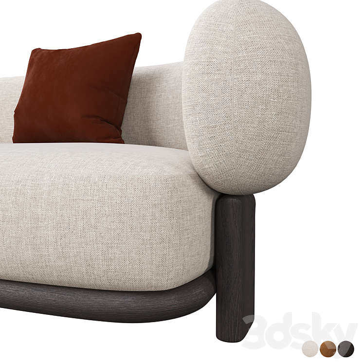 Bol Sofa By HC28 Cosmo 3DS Max Model - thumbnail 2