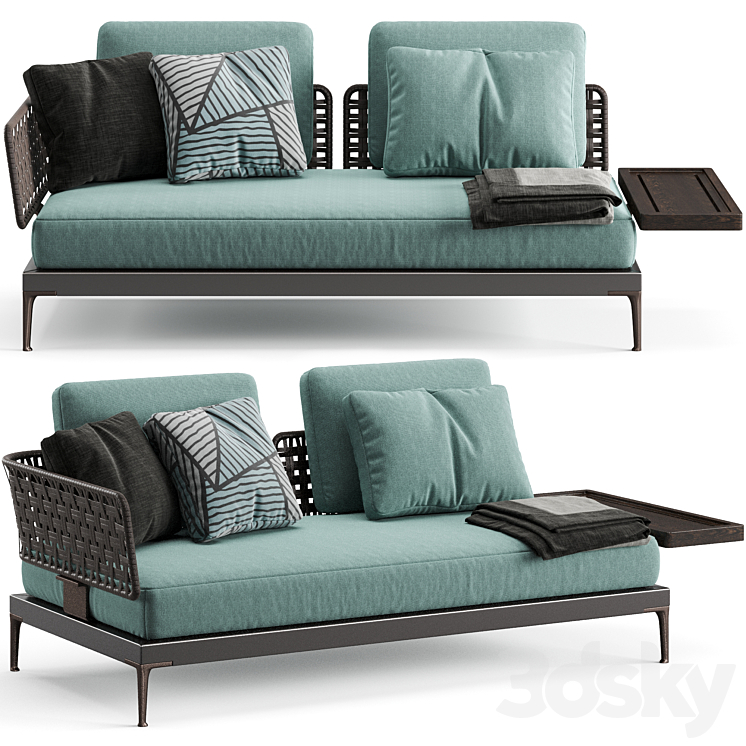 Minotti Patio Sofa with Top 3DS Max - thumbnail 1