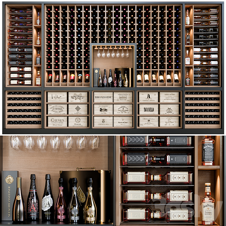 wine cellar 02 3D Model