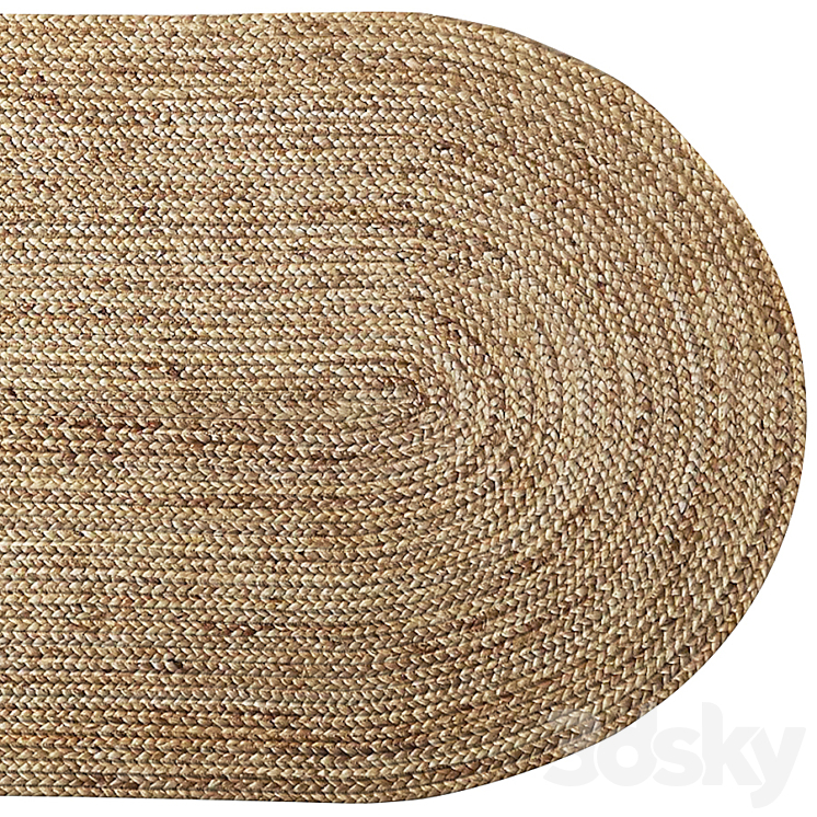 ANTHROPOLOGIE Lorne Oval Rug 3D Model