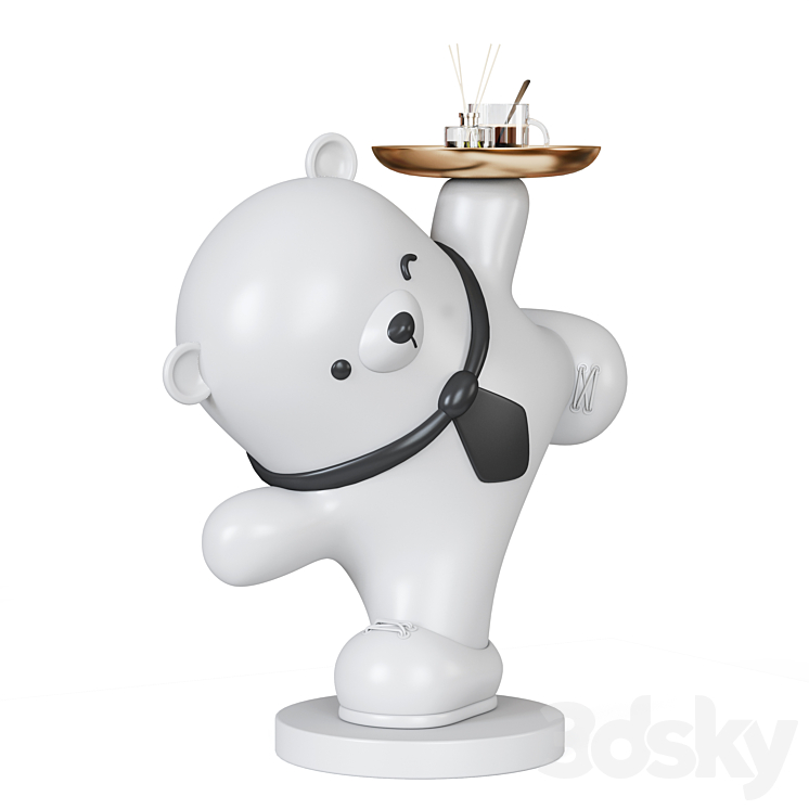 Polar bear organizer / figurine 3D Model