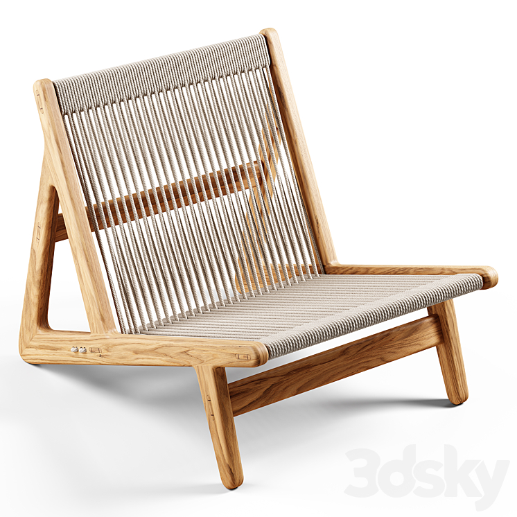 GUBI – MR01 Initial Lounge Chair 3DS Max Model - thumbnail 2