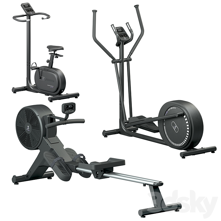 Fitness Equipment Clear Fit 3DS Max Model - thumbnail 1