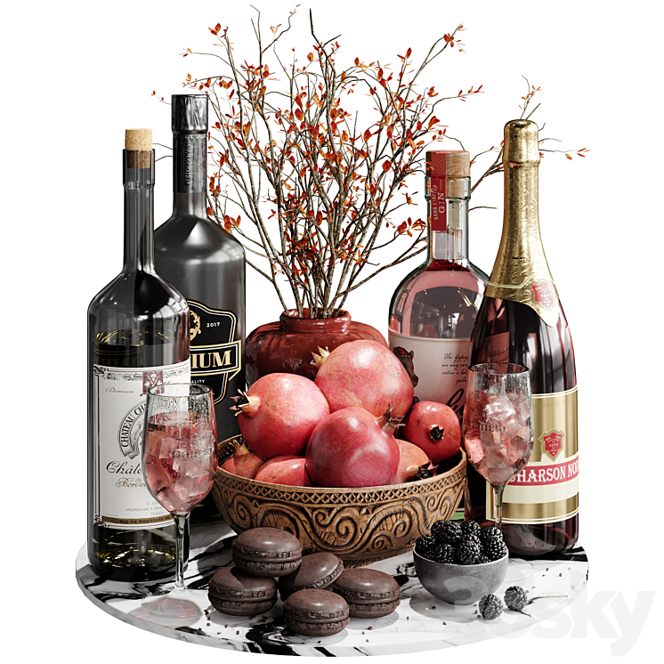 Food and Drinks 07 3DS Max Model - thumbnail 1